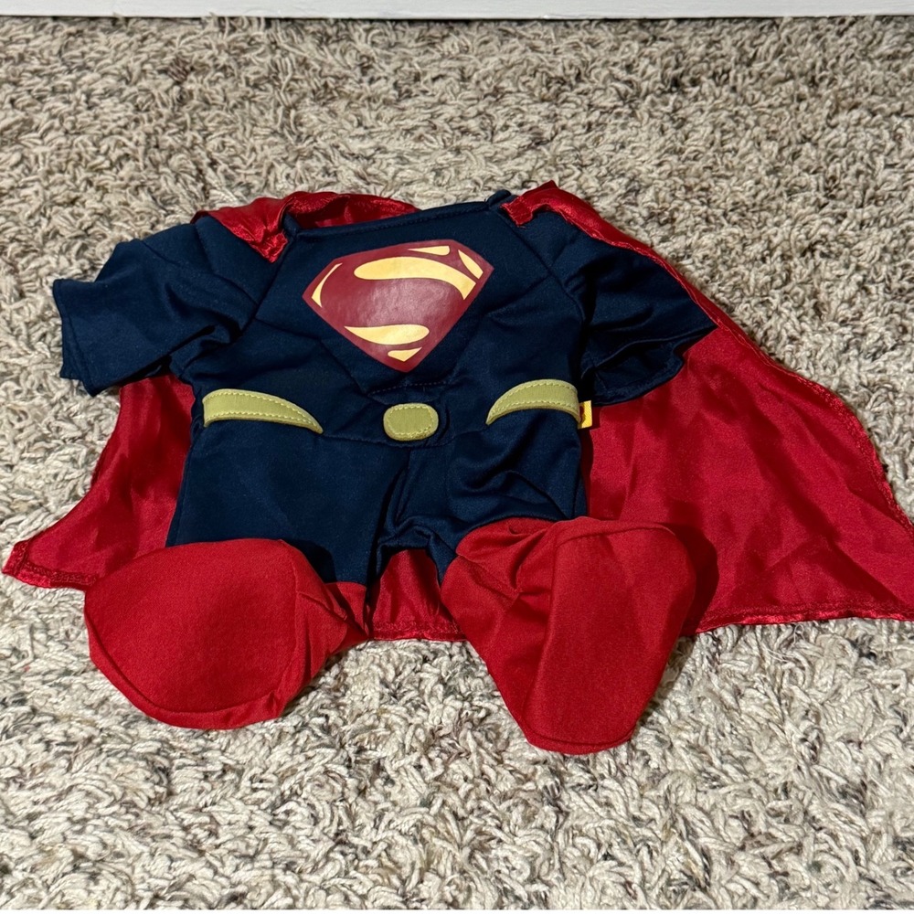 Build-A-Bear Workshop Superman Man of Steel Plush Outfit with Cape and Boots